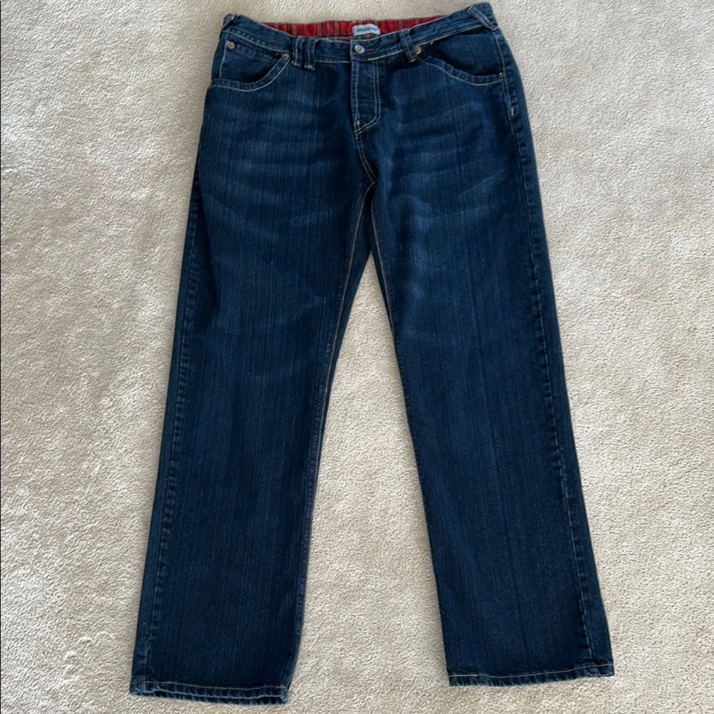 American Eagle Straight Blue Jeans with Classic Indigo Style